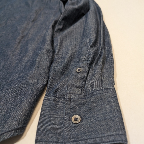 Kenneth Cole Blue Mens Preppy Button Up Shirt NEW Size medium 99% cotton - Picture 12 of 13